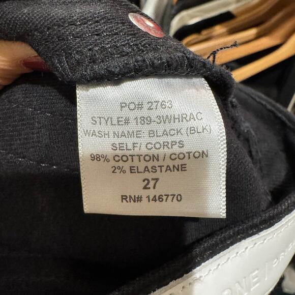 Re/Done Originals Black Slim Straight Jeans Size 27 | 90s Vintage-Inspired - Picture 8 of 8